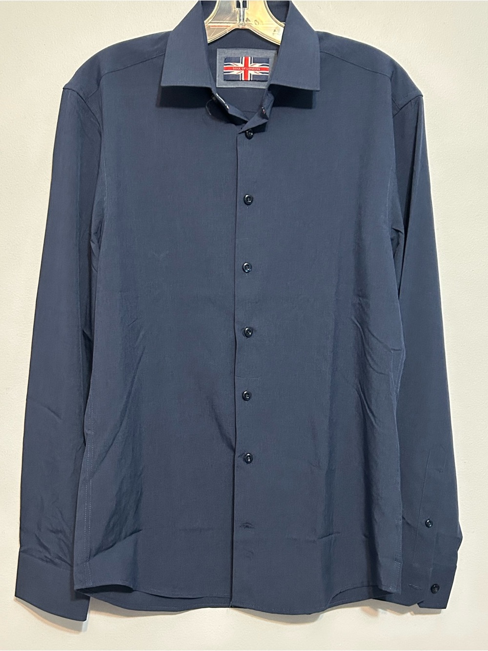 Soul of London Dark Blue Dress Shirt